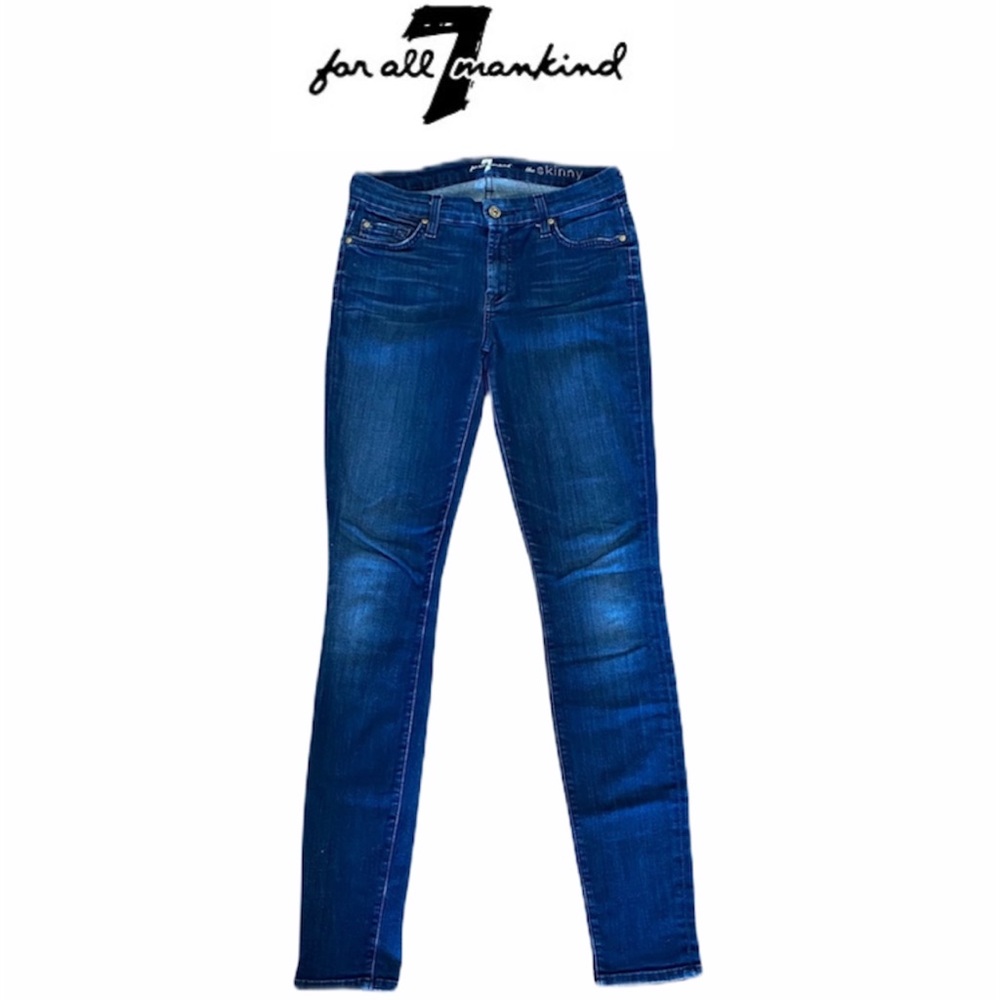 7 for all mankind the skinny jeans Blue size 27